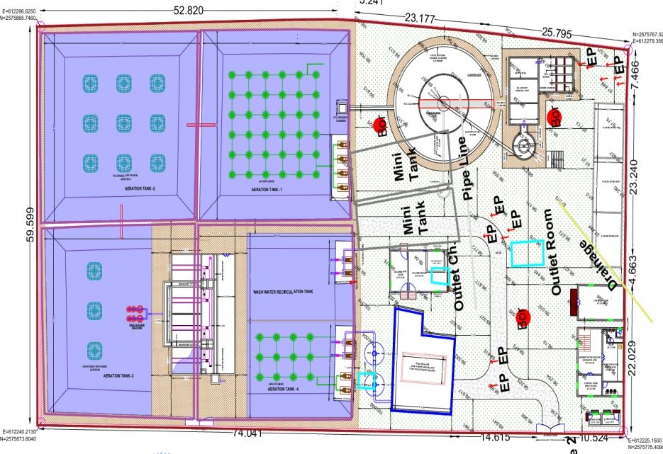 Mining Water Treatment Plant Layout